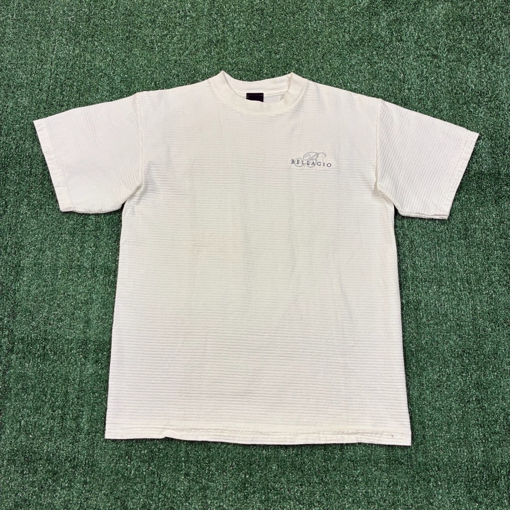 Vintage 90's Ribbed Embroidered Bellagio T-shirt